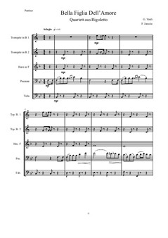 Bella Figlia dell Amore für Brass Quintett – Partitur